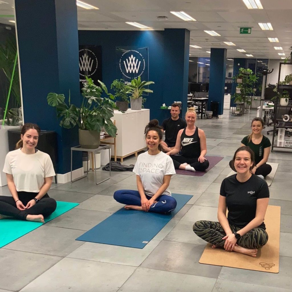 yoga in the office